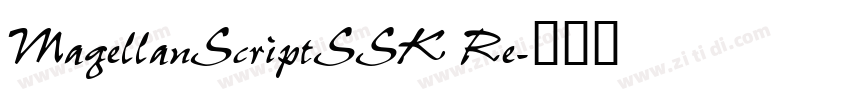 MagellanScriptSSK Re字体转换